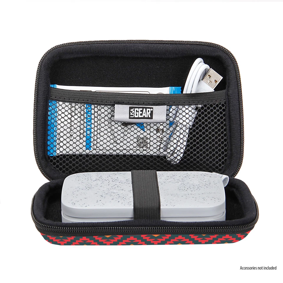 USA GEAR Hard Shell HP Sprocket Pocket Printer Carrying Case - Southwest - Image 3 of 4