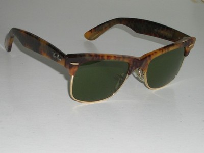 VINTAGE B&L RAY BAN W1271 ANTIQUE TORTOISE RB3 UV GLASS WAYFARER