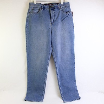 NWT Gloria Vanderbilt Damen Jeans Amanda Slim Tapered Light Wash W12