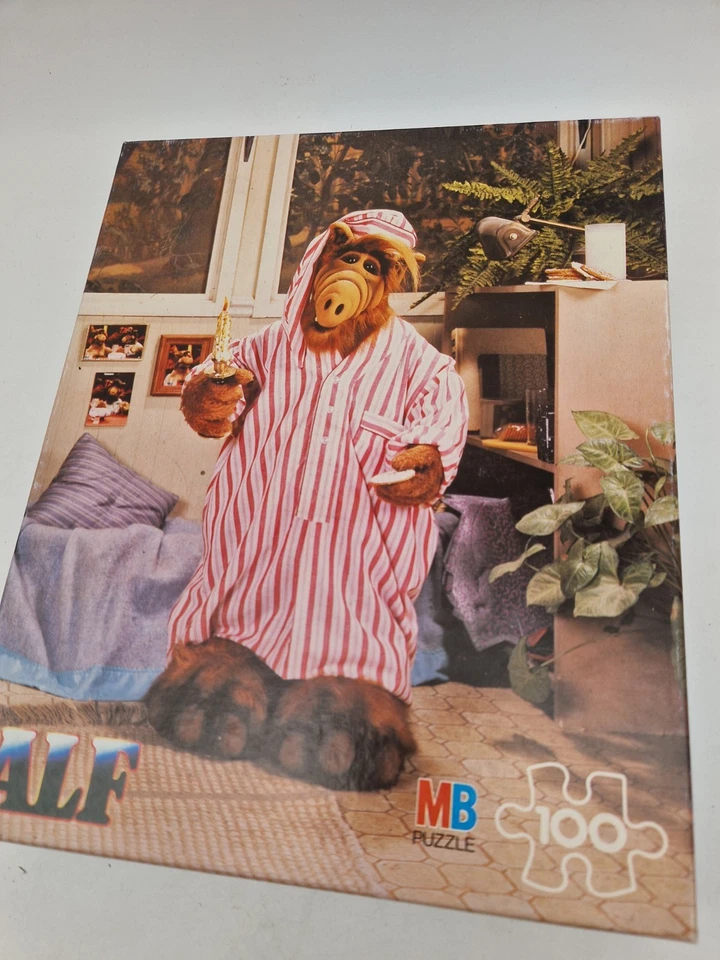 ⚡Alf Schlafanzug 100 Teile MB Puzzle 1988 80er Vintage Vollständig selten ⚡ - Bild 3 von 4