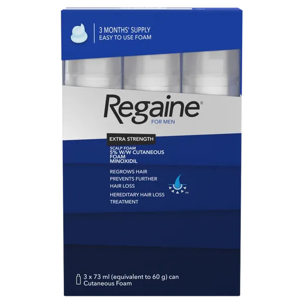 Regaine for Men Hair Loss & Regrowth Scalp Foam Treatment Strength Pack 3 x 73ml - Image 16