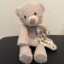 Serena Sleepy Bear Scentsy Buddy 15" Plush with Lovey Blanket White Gray