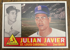 ST. LOUIS CARDINALS: Julian Javier Custom Modern 1960 Style Art Card