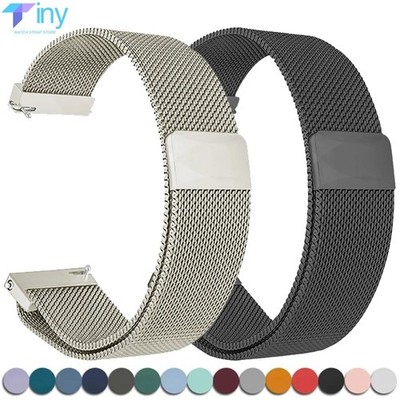 20/22 mm Metallarmband Smartwatch Mesh Band Ersatz Sport Armbanduhr Uhrenarmband