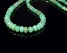 Natürlicher Chrysopras facettierter Rondell Edelstein 5-7 mm Perlen Unisex Ha...