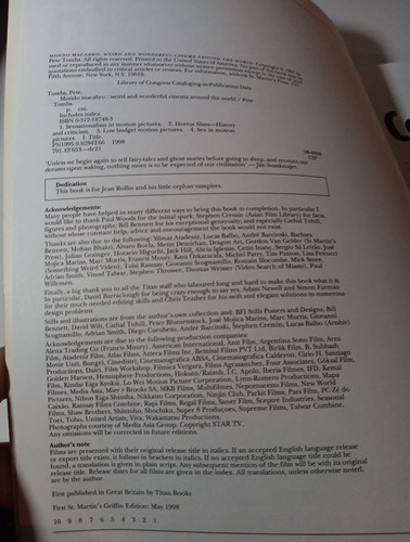 Mondo Macabro Book : Weird & Wonderful Cinema Around the World by Peter Tombs - Picture 5 of 6
