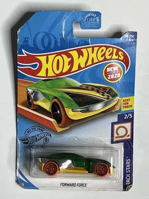 2020 Hot Wheels Factory Forward Force Track Stars Clear Green