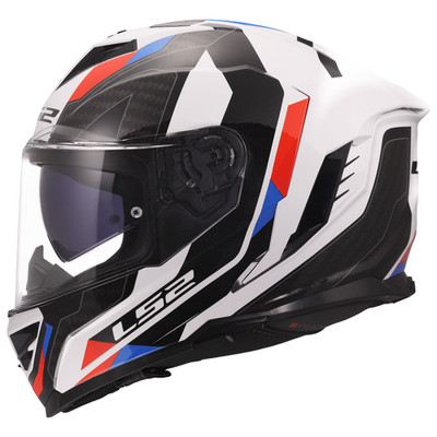 LS2 FF818 Storm III Full Face Motorcycle Helmet ECE 22.06 Sporty White Blue Red