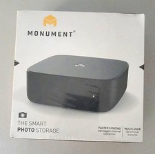 Monument Smart Photo Storage NAS, Gigabit Ethernet, Multi-User, Black