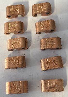 (10ea) Burndy YP2C2 Compression Grounding Run & Tap Connector , Free Shipping!!!