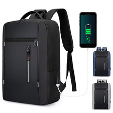 17" Travel Laptop Backpack Anti-Theft Business Bag with USB Converter