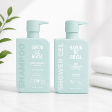 SAVON DE ROYAL Miracle Series Collagen Shampoo & Ice Therapy Shower Gel Set,