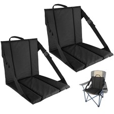 CAMPHILL 2PCS Portable Stadium Seat Cushion for Bleachers,Folding Lightweight...