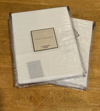 Nate Berkus Linens N Things Pillow Standard Sham Set Of 2 100% Cotton - White