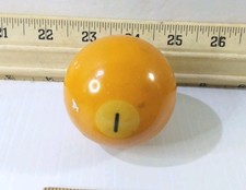 Vintage Number 1 Ball Billiard International Pool Ball 2 1/4" Pre-owned Good.