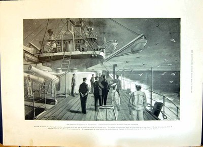 Alte 1896 Ausbildung Marine Kriegsboten Träger Taube Schiff Plymouth G viktorianisch