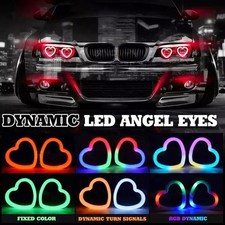 App Control Car Rgb Heart Led Angel Eyes Halo Rings Headlight Drl Light Retrofit App Control Car Rgb Heart Led Angel Eyes Halo Rings Headlight Drl Light Retrofit