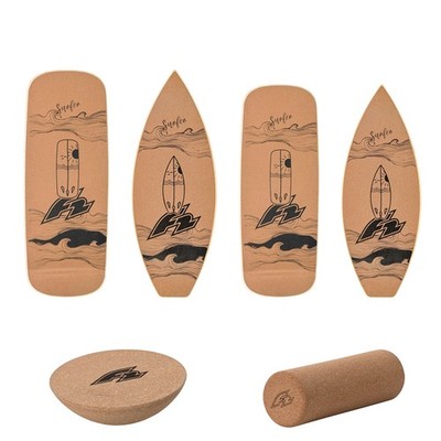F2 Marken Set Kork Balance Boards Flat Shape - Boards und Zubehör wählbar