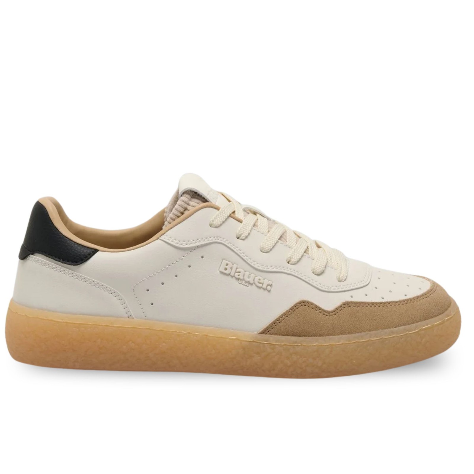 Shoes Blauer Ruston01 Size 7.5 Uk Code F5RUSTON01-LES-CRE-BLK -9M