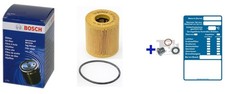BOSCH Ölfilter + Ölablassschraube für PEUGEOT PARTNER CITROEN XSARA