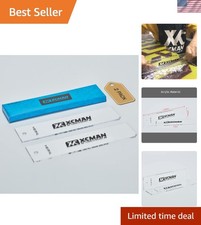 Snowboard Wax Removal Made Easy - Acrylic Scraper Set with Edge Cleaning Notches