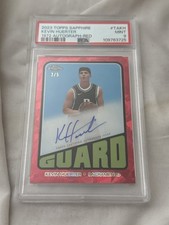Kevin Huerter 2023 Topps Sapphire 1972 Red Auto Autograph #3/5 Psa 9