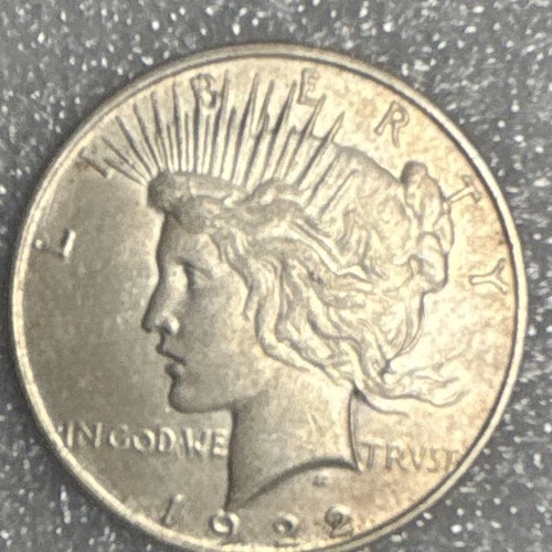 1922 Peace Dollar $1 Silver Coin Business Strike 0.9 Fineness Circulated