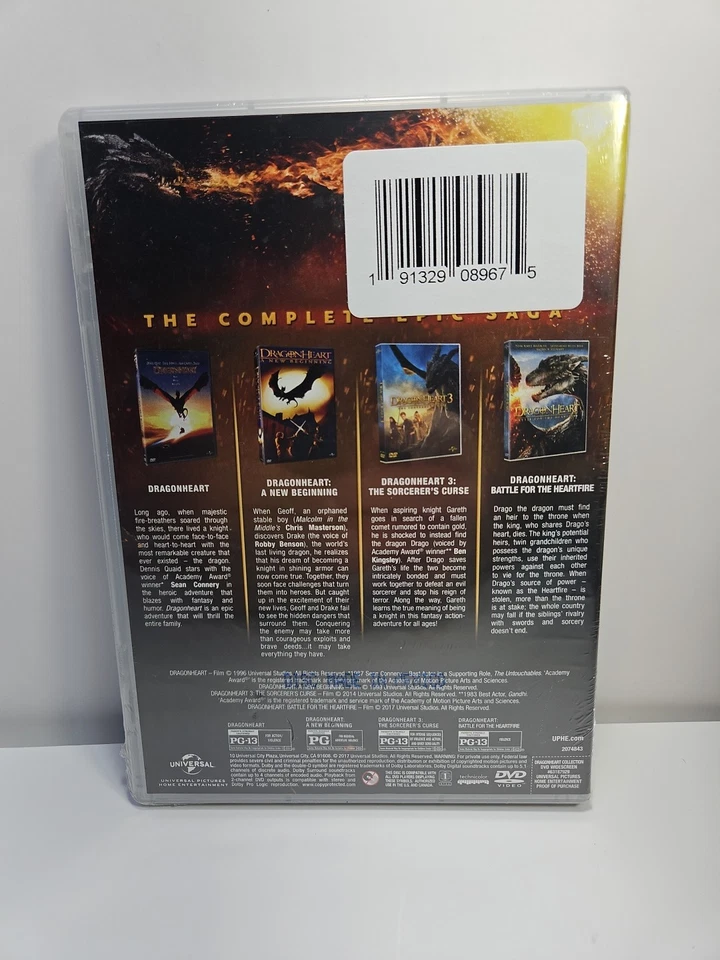 Dragonheart: 4-Movie Collection (DVD, 2017) Dennis Quaid, Jason Isaacs - Image 2 of 4