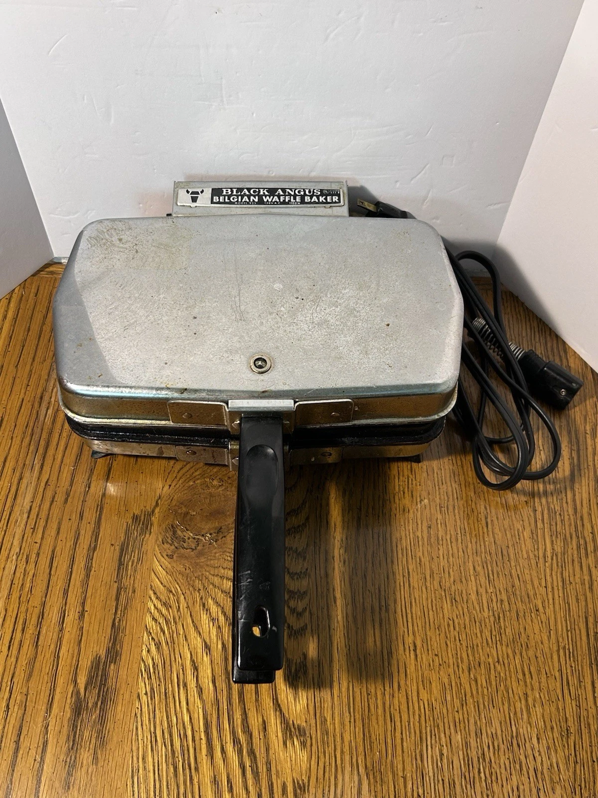 Vintage 1970s Black Angus Belgian Waffle Maker 925 Needs Cleaned Tested Works