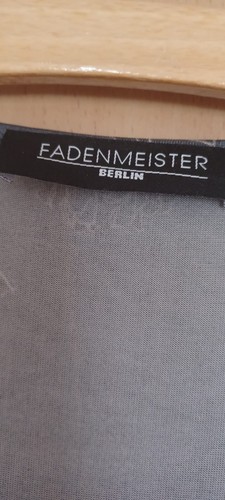 T-Shirt Damen von Fadenmeister, Größe 40, Viskose, grau-weißer Blumendruck - Bild 5 von 10