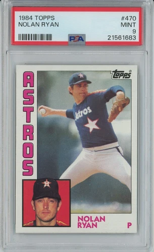 NOLAN RYAN (PSA 9) 1984 Topps Card #470