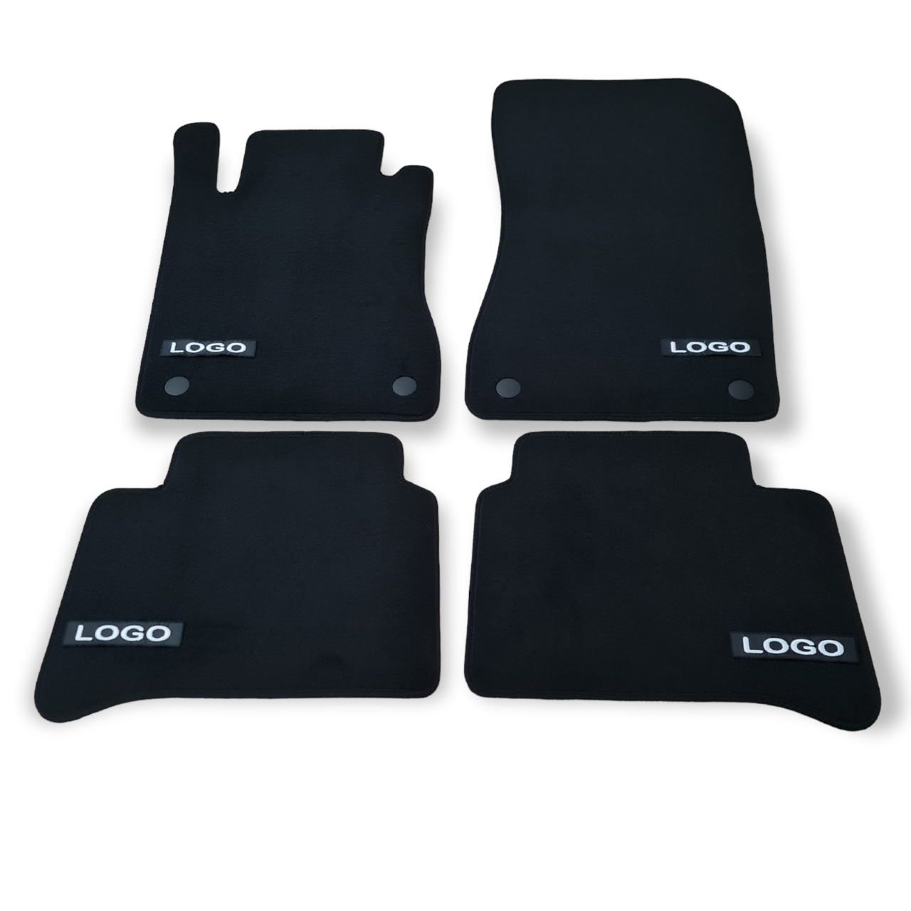 Velour Car Floor Mats For AMG Mercedes CLS C219 Waterproof Black Carpet