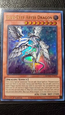 Blue-Eyes Abyss Dragon 1st Ed MAMA-EN056 M PF Yu-Gi-Oh Magnificent Mavens Series