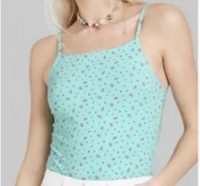 Wild Fable Body Suit Floralbodysuit aqua blue floral Small