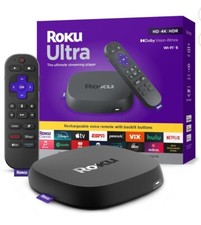 2024-Roku Ultra 4K/HDR10+/Dolby Vision & Atmos Streaming Device Rechargeabl New*