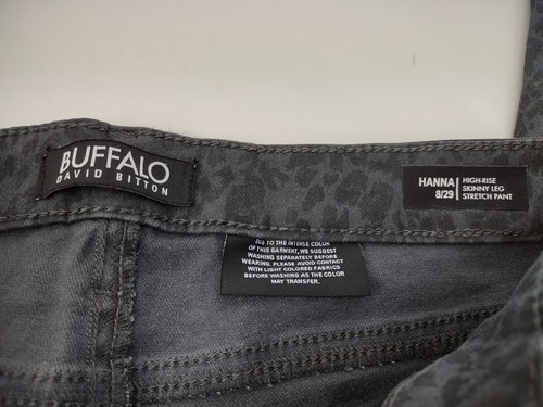 NWT Buffalo David Bitton High Rise Skinny Leg Stretch Pant Size 8/29 Leopard - Picture 11 of 11