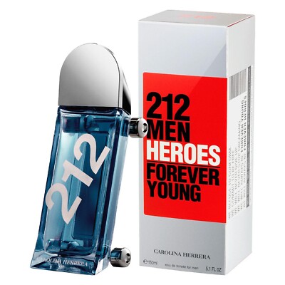 Carolina Herrera 212 Heroes Forever Young 5.1 oz EDT Spray for Men - New In Box