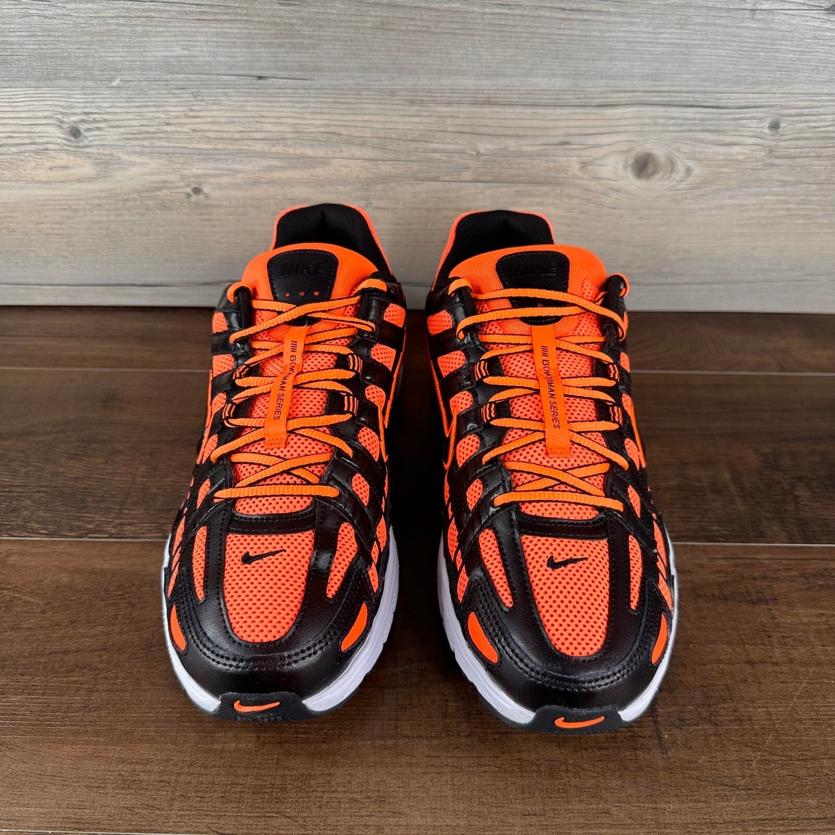Nike P 6000 Hyper Crimson Mens Size 11 White Metallic Silver 