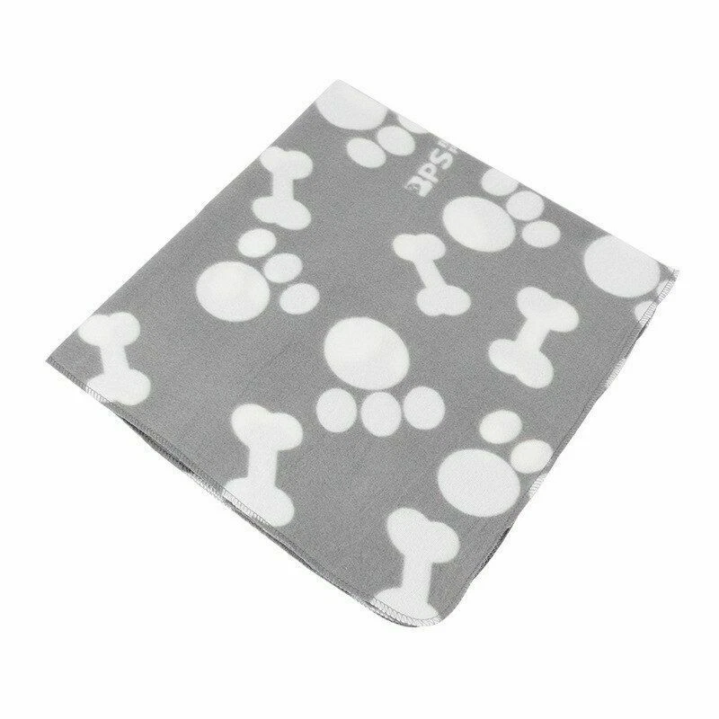 Mantas para mascotas para perros y gatos pequeños - Vellón suave transpirable y cómodo - Gris Foto 3 de 4