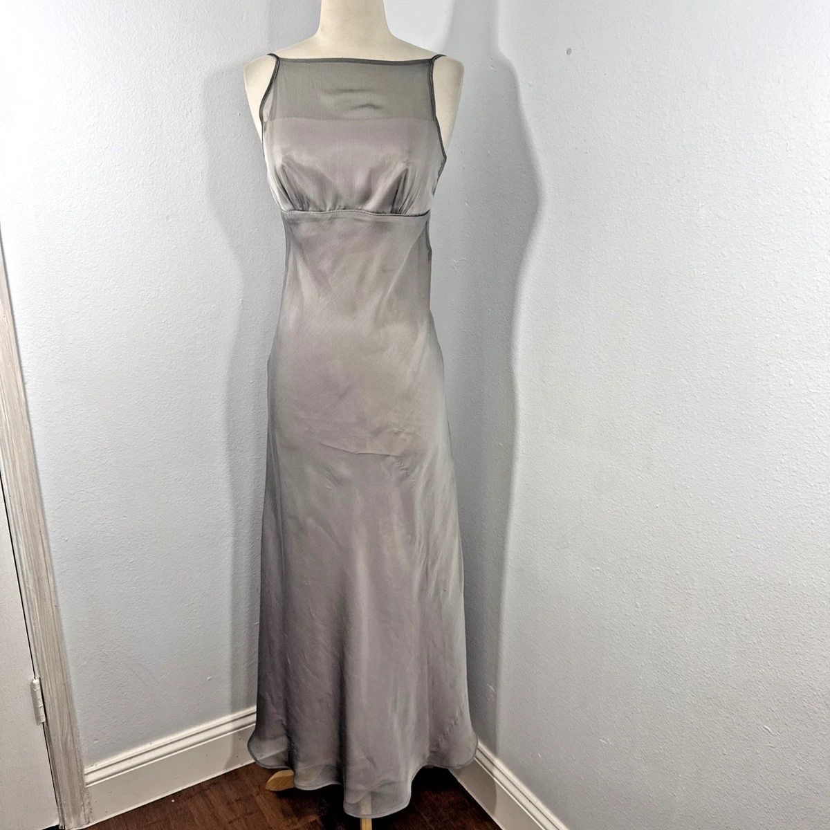 slim fit dress slacks Vimissia Classic Long Silk Slip Dress