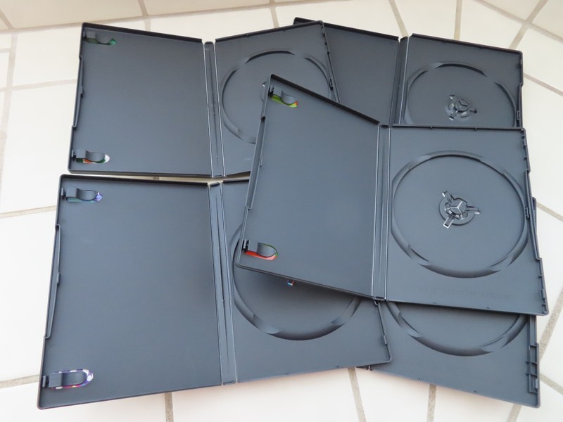 5 Single CD & DVD Storage Cases - Preowned in Excellent Condition