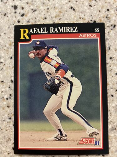 1991 Score Baseball Card #305 Rafael Ramirez Houston Astros