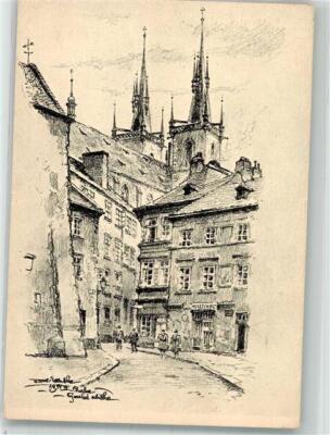 38064659 - Prag sign. Votlucka Tein- Kirche Prag / Praha