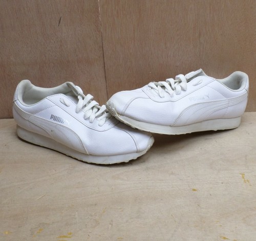 Puma TORINO tutti a Triplo Bianco in Pelle Scarpe Da Ginnastica Uomo Taglia  UK 7 GRATIS UK P + P | eBay