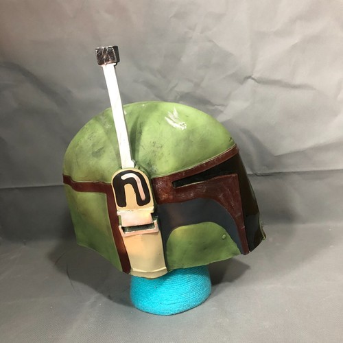 Boba Fett Toys Mask Green Mandalorian Cosplay Latex Helmet Masquerade Halloween - Picture 4 of 8
