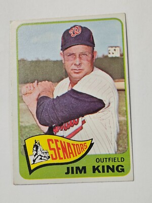 1965 Topps Jim King Washington Senators #38 NEAR MINT Actual card is scanned