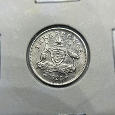 1925 Threepence Coin - about Extremely Fine - George V Silver Predecimal