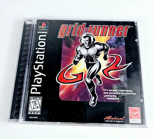 Grid Runner Playstation 1 2 Black Label CIB Complete with Manual
