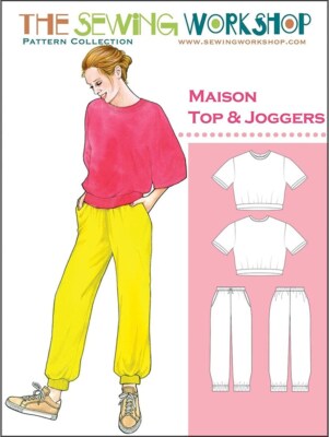 Maison Top and Joggers Pattern, Sewing Pattern by The Sewing Workshop, Sz 6-22
