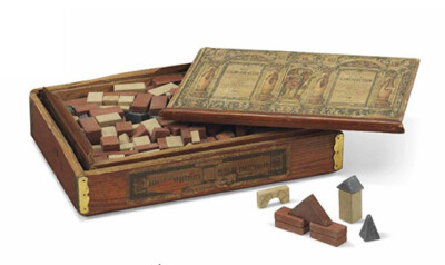 1880's Albert Einstein s Childhood Anker-Steinbaukasten Building Blocks (RARE)